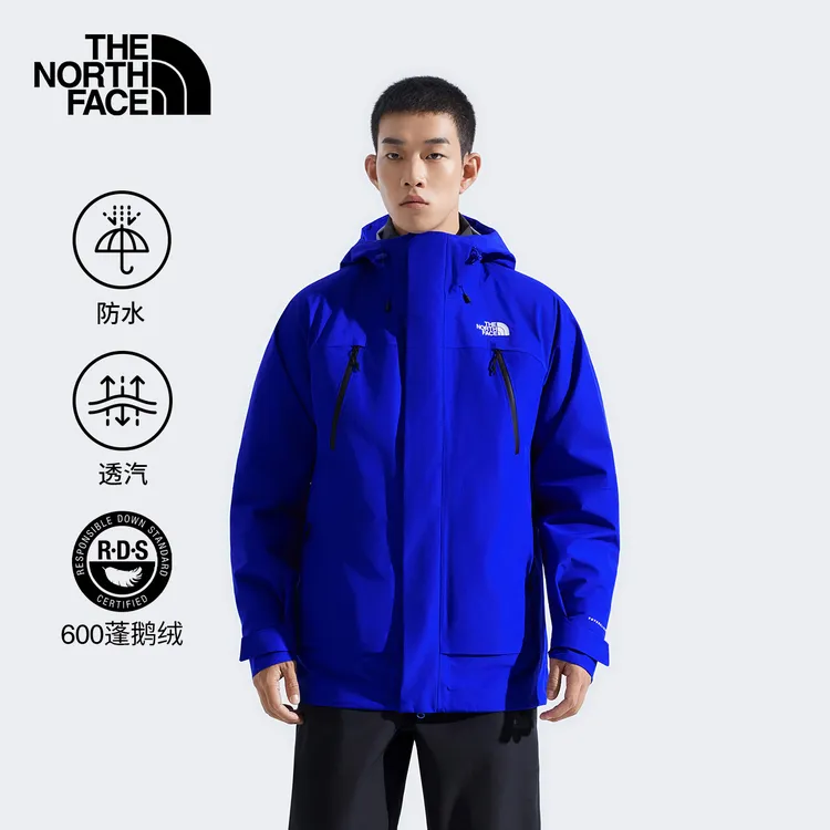 北面Stormpeak三合一冲锋衣男鹅绒保暖防水TheNorthFace|89ZM