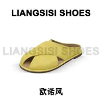 梁思思SHOES【欧诺风】2025夏季新款百搭鱼嘴女鞋半拖-25306