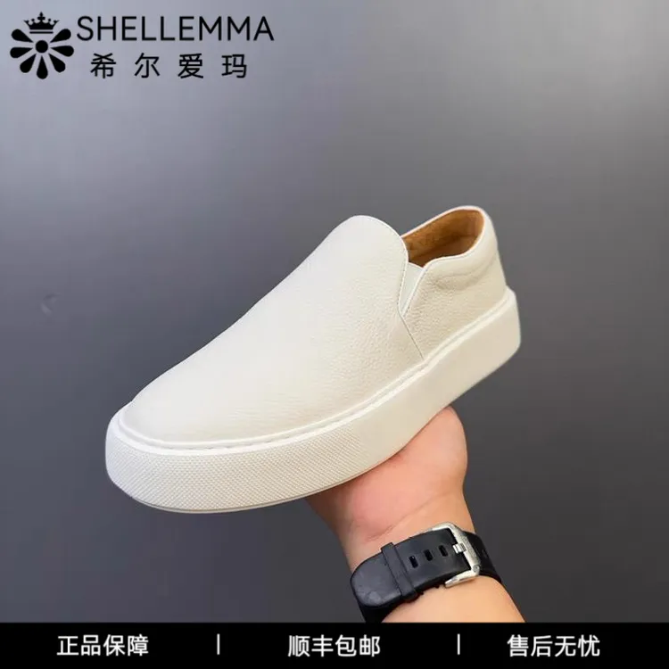 希尔爱玛头层牛皮男鞋新款真皮透气休闲板鞋男士鞋子男款板鞋男款