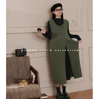 maodan/猫单【半熟苔原】【羊毛】孕妇装秋冬新品时尚休闲内搭背心裙