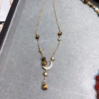 非金属亚克力项链 N151爆款小眼星月神话项链