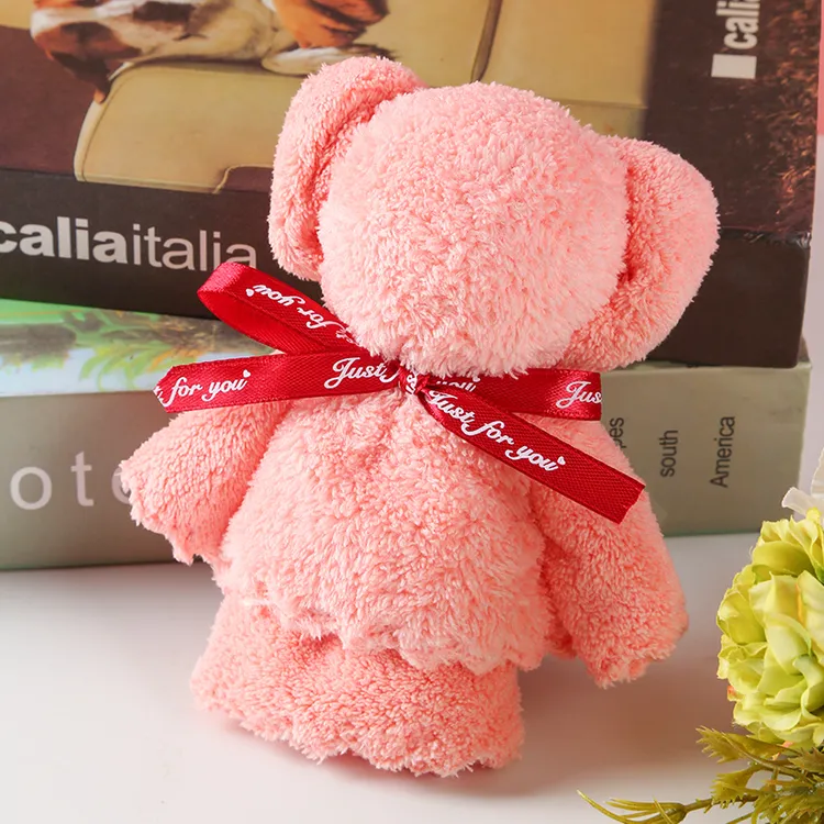 婚礼退场抛洒小礼物小熊毛巾伴手礼小朋友幼儿园开学毕业公司开业