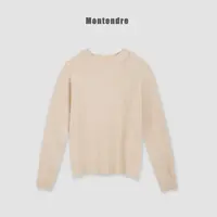 【MonTendre】秋冬新款 C 休闲舒适纯色针织衫套衫时尚软糯百搭上衣