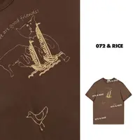 072 & RICE【好朋友TEE】早秋休闲百搭圆领短袖T恤 Z-32NB432