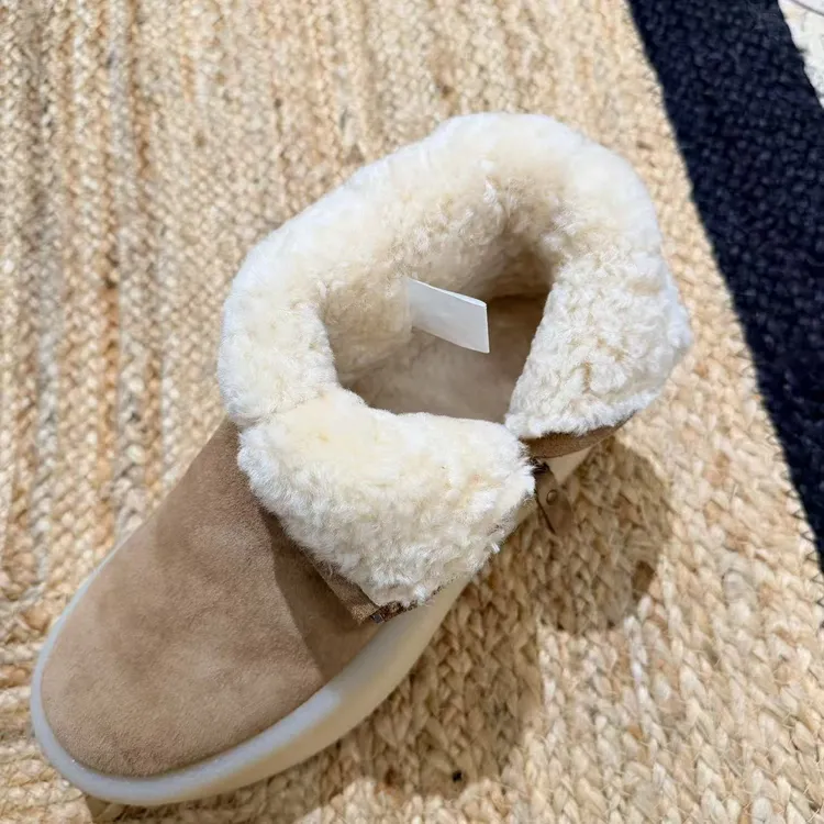 【Winnie】时尚厚底休闲加绒雪地靴保暖