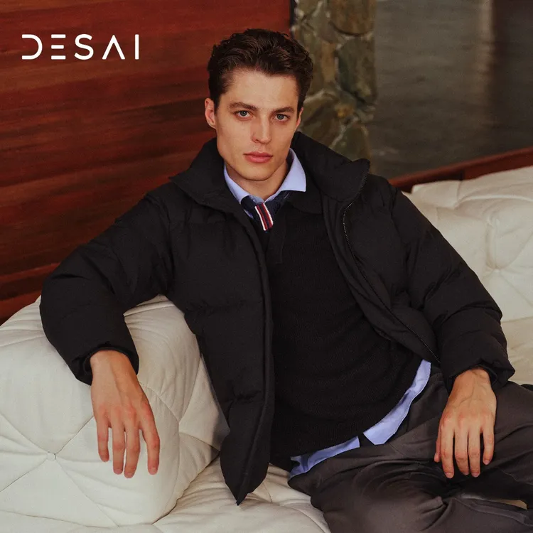 【德赛】冬季新款百搭休闲羽绒防寒保暖时尚外套运动面包款羽绒服外