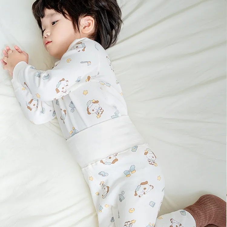 婴儿秋季衣服舒绒棉300g秋衣高腰护肚无骨A类秋冬保暖内衣套装