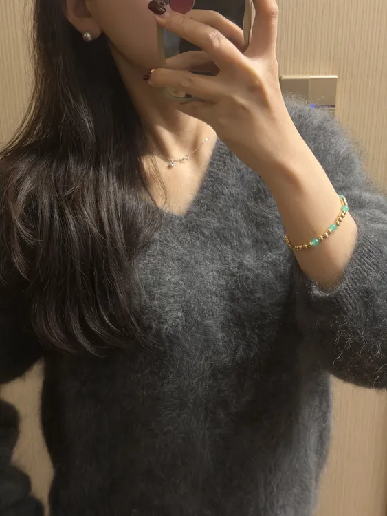 【SSwang专属】极简轻奢羊绒拉绒拉毛打底衫毛衣