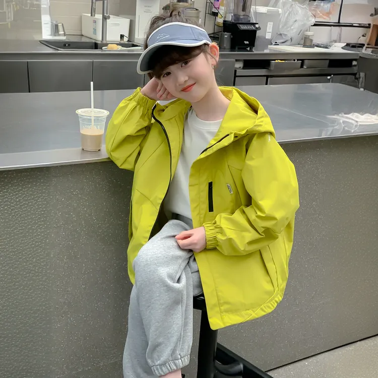 女童冲锋衣春秋2025新款洋气童装小女孩秋季户外上衣儿童秋装外套