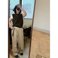 Moda Donna 女士美式复古休闲西裤宽松裤子G25WS145