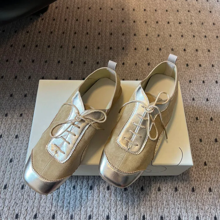 百搭时尚复古法式春季夏季单鞋女鞋真皮皮鞋平底浅口红娘皮鞋头层