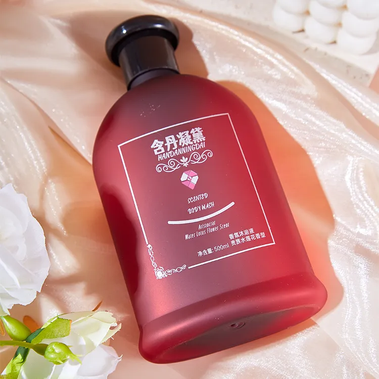 含丹凝黛沐浴露500ml水莲花香水润持久留香