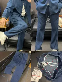 33004-百搭抽绳腰牛仔长裤
