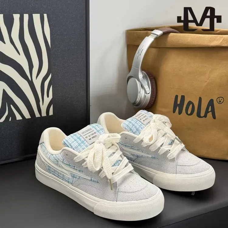 【原创设计】男士小香风2025新潮流百搭小众厚底男鞋板鞋