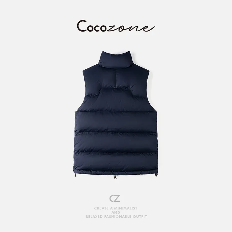 COCO ZONE 刘一一 【90白鹅绒】立领拉链鹅绒马甲 CD2A2325