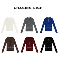 |松弛港女100 羊毛衫|半开领修身针织衫 秋冬搭配 C1670