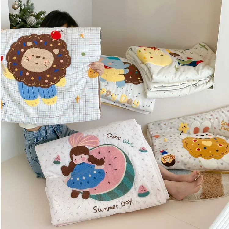 【BH糖果】母婴A类100%全棉纯棉双层纱儿童夏凉被空调被春秋被