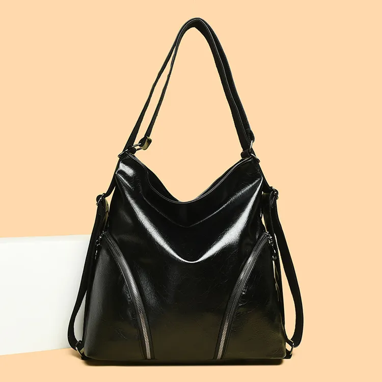 跨境爆款欧美单肩斜跨包大容量休闲旅行背包多用双肩包包女托特包