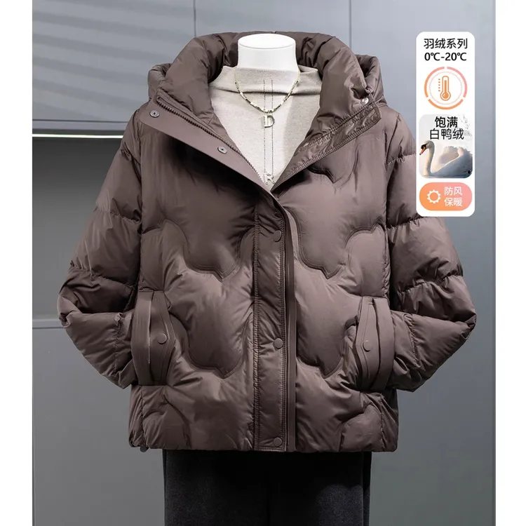 妈妈羽绒服冬装洋气大码2025新款50多岁中老年女士秋冬季保暖外套