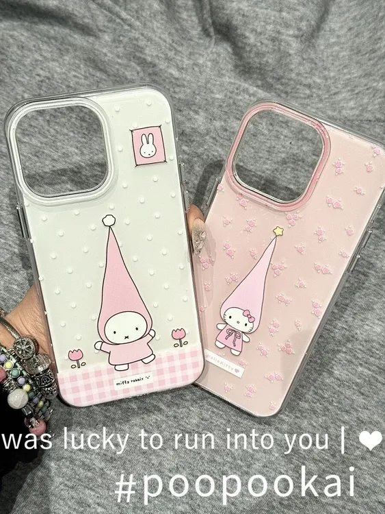 IMD尖尖帽米菲免适用iphone16苹果15果冻手机壳小米OPPOVIVO荣耀