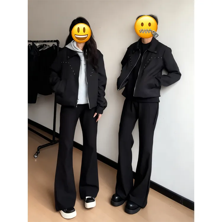 黑色cleanfit弯刀西裤男款高个子加长微喇裤子修身显瘦潮流直筒裤
