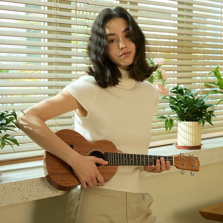 TOM T3PRO桃花心单板TUC200尤克里里新手初学者小吉他17寸23寸