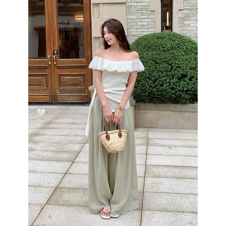 温柔风甜美衣服搭配一整套装女夏季千金清冷感贵系小众轻奢两件套