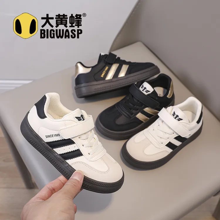 大黄蜂儿童鞋板鞋2025秋季新款德训鞋百搭童鞋男女童运动鞋儿童鞋