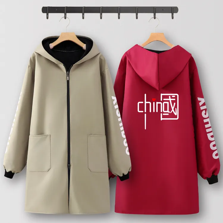 超市围裙定制厨房家用加绒加厚防水防油耐磨罩衣女新款工作服专用