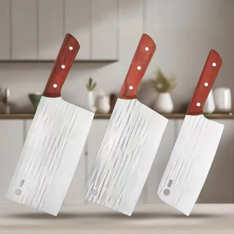 手工锻打菜刀厨师家用切片切肉切水果锋利厨房刀具