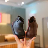 Sportmern女童棉靴烟管靴舒适保暖宝宝婴儿鞋软底女宝鞋婴儿短靴