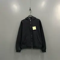 （jp）119 【XP】Balenciaga 巴黎世家 黑色便签拉链帽衫 M码/95新