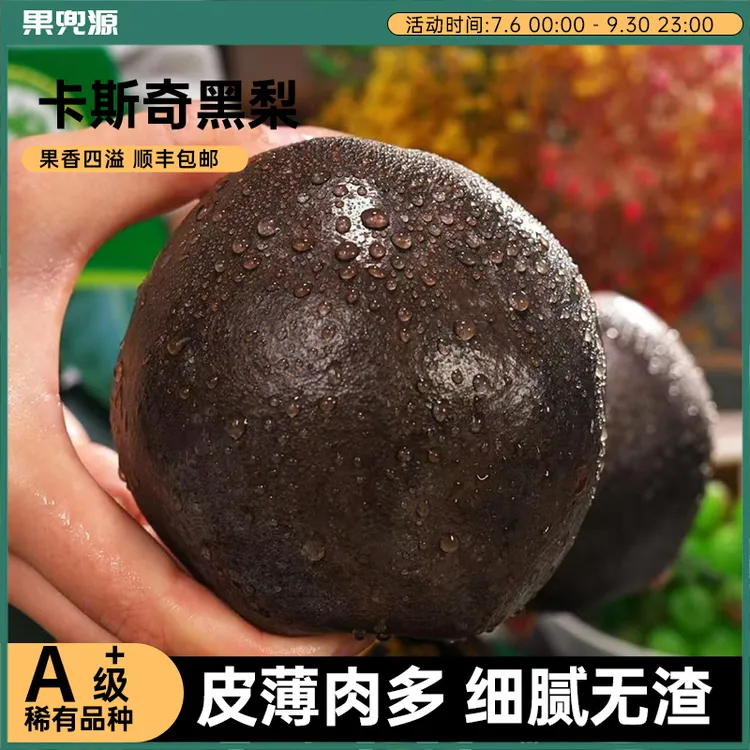 【顺丰】卡斯奇黑梨高山黑梨非冻梨清甜多汁无渣孕妇新鲜水果特大果