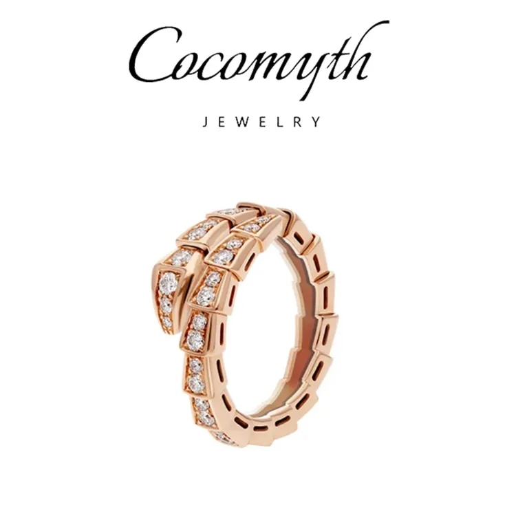 COCOMYTH 高档轻奢满Z蛇骨戒指D520