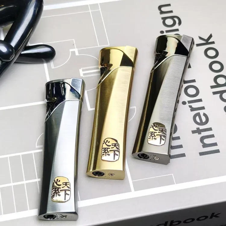 苏苏原创心系天下手工定制防风绿焰打火机高级轻奢个性耐用送男友