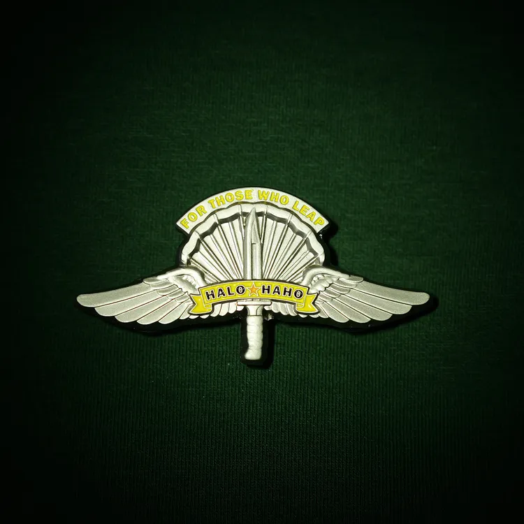 HALO GEAR 军事伞降技能章 军属徽章 高跳低开&高开勋章