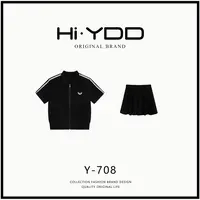 YDD•「Y-708」夏季新款运动时尚薄款翻领外套短裙百搭套装MM-806
