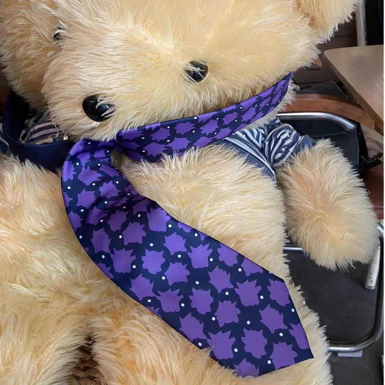 耿鬼领带紫色二次元小众酷帅职业制服穿搭装饰领带