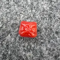 龙虎唐狮 醒狮 直径12南红雕刻 天地孔1.5孔道 完美配串