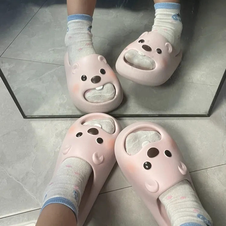 loopy拖鞋女外穿夏季2025新款海狸露比可爱网红爆款卡通凉拖鞋