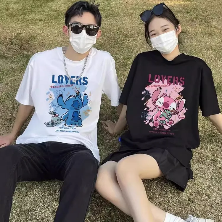 不撞款情侣装夏装短袖t恤2025新款特别的纯棉小众高级感disoo半袖