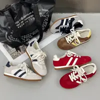 D0174阿甘鞋25年秋新款爆款真皮平底德训鞋百搭运动休闲板鞋
