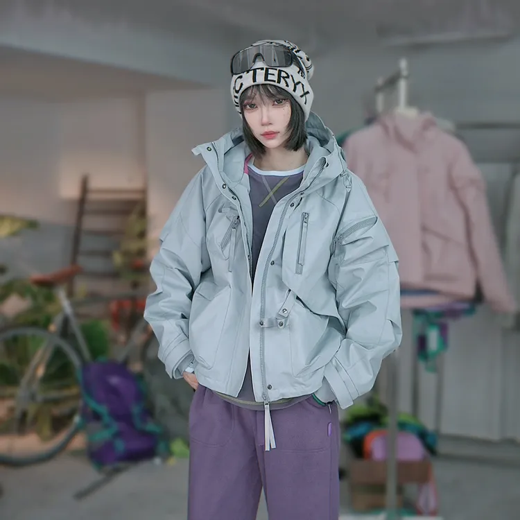 SportsOutdoor-9111山系户外秋季新款登山休闲连帽夹克冲锋衣