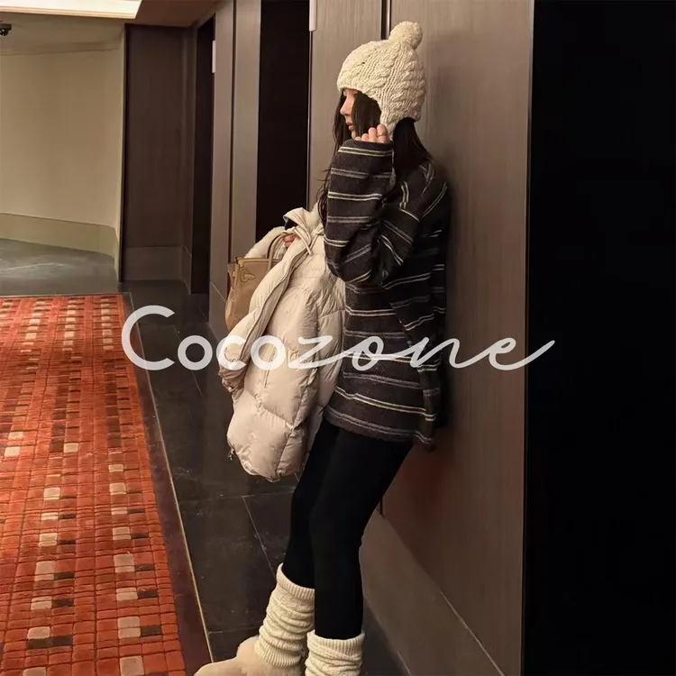 COCO ZONE 刘 一一 圆领罗纹领口长袖T恤 CD1A1717