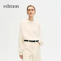 【商场同款】edition2025冬季新款复古绑带桑蚕丝衬衫#EBE4TOP009
