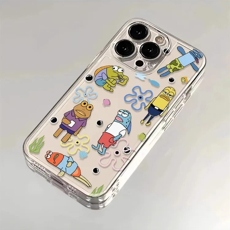 比奇堡居民适用iPhone16pro全包手机壳苹果15promax可爱14卡通78p