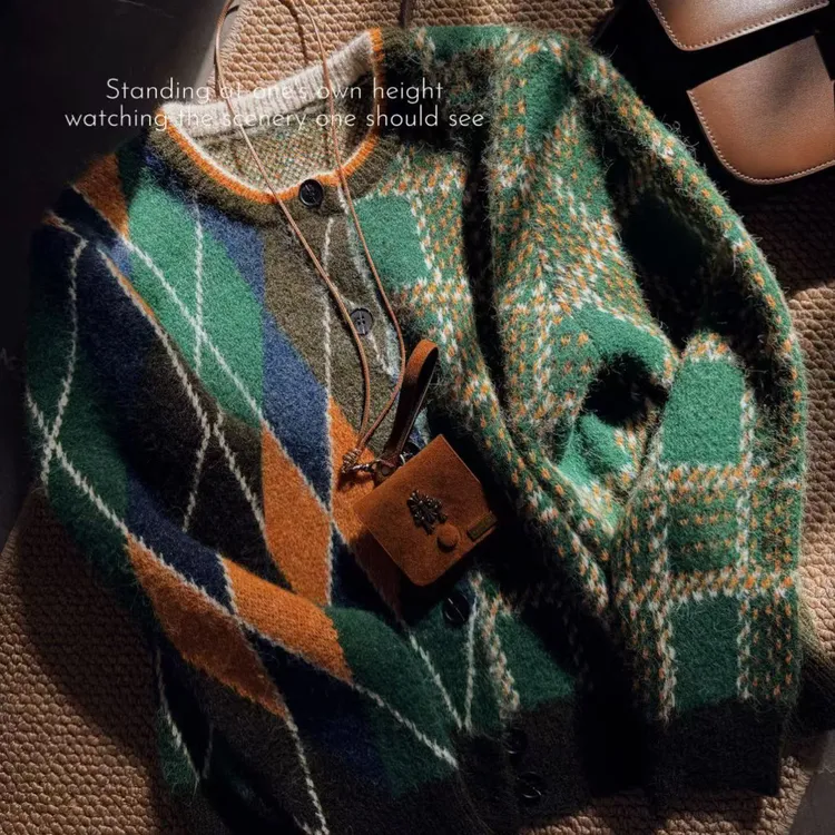 【青衫故影】秋冬季新款韩版时尚显瘦设计感休闲长袖上衣洋气毛衣