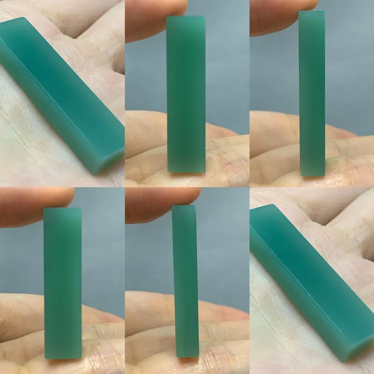 雅安绿篆刻印章9.4-5.8-37.7mm