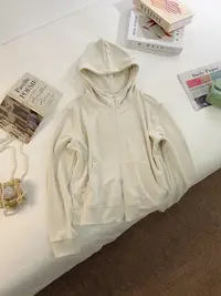 【女王洛克】韩版简约休闲连帽卫衣秋冬加厚双面德绒打底衫LK82701