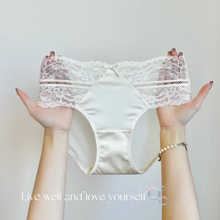 内衣法式高级缎面蕾丝内裤女性感镂空内裤蕾丝女款爆款2025新款